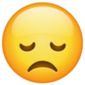 Emoji con cara de decepcion