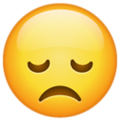 Emoji con cara de decepcion