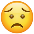 Emoji de cara preocupada