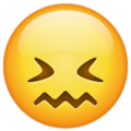 Emoji de cara de frustracion