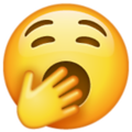 Emoji de bostezo