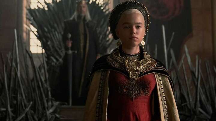 Rhaenyra Targaryen está interpretada por Milly Alcock