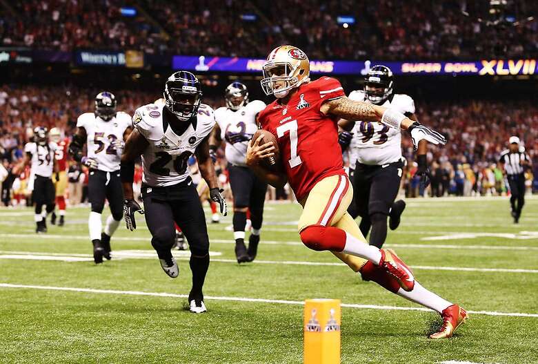 Kaepernick llevó a San Francisco al Super Bowl XLVII que perdieron ante los Baltimore Ravens en 2013