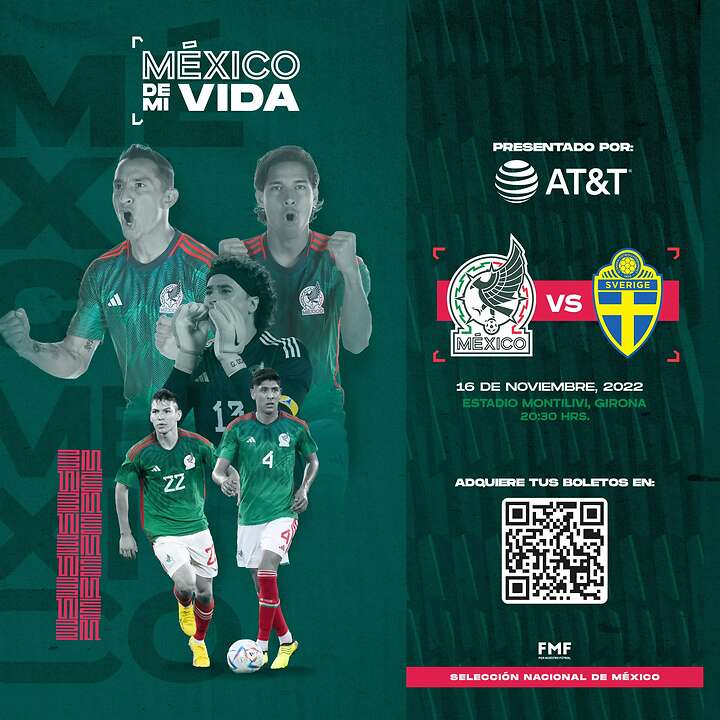 La Selección Mexicana enfrentará mañana a su similar de Suecia