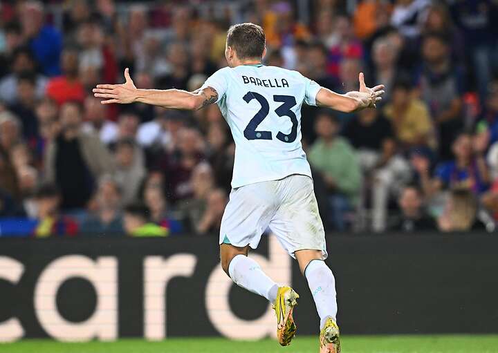 Nicolò Barella definió con una bazuca para vencer la meta de Marc-André ter Stegen, 1-1