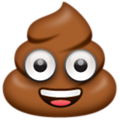 Emoji de caca con ojos