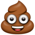 Emoji de caca con ojos