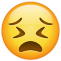 Emoji de cara desesperada