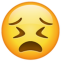 Emoji de cara desesperada