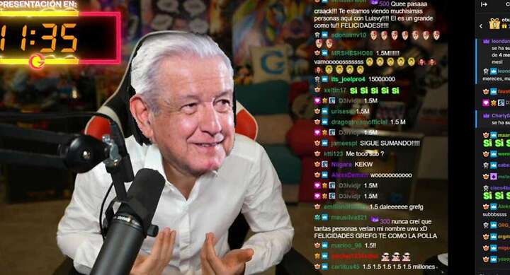 AMLO se corona también en los memes tras superar 2 de los streamers más vistos