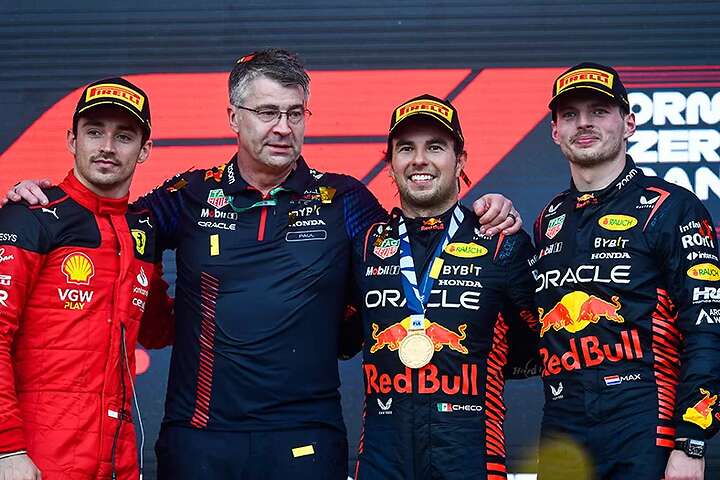 "Checo" logró su segundo triunfo de la temporada 2023 de la Fórmula 1. Foto: Especial