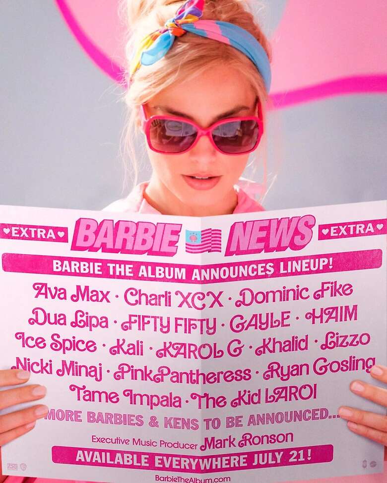 Conoce la lista de artistas del soundtrack de Barbie la película