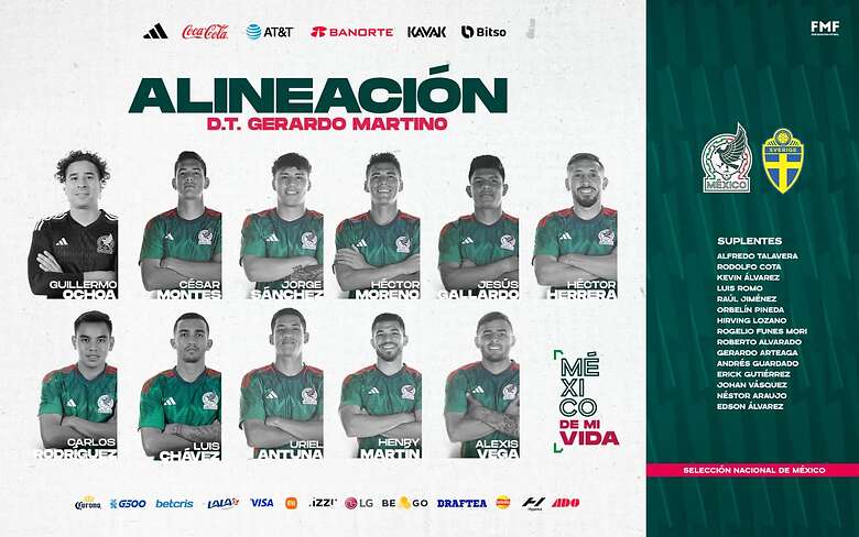 Gerardo Martino planteó un partido con cuatro defensores, tres mediocampistas y tres delanteros