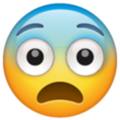 Emoji de cara asustada