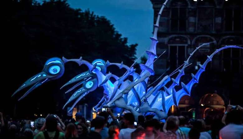 Este sábado y domingo se sumará el espectáculo Saurus de Close Act a las actividades del Querétaro Experimental