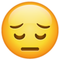 Emoji 1f614, cara de cansancio