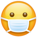 Emoji 1f637 con mascarilla medica