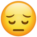 Emoji 1f614, cara de cansancio