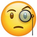 Emoji de cara con monoculo1f9d0