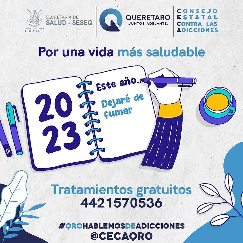 La Secretaría de Salud hizo un llamado a la población para dejar de fumar en 2023. Foto: Especial