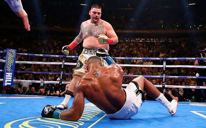 En el evento estuvo como invitado el excampeón del peso completo Andy Ruiz