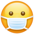 Emoji 1f637 con mascarilla medica