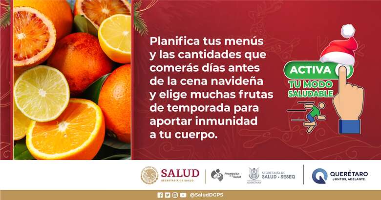 La Secretaría de Salud del estado señaló que, con el inicio de la temporada invernal, debemos cambiar nuestro modo de comer