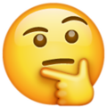 Emoji 1f914, duda