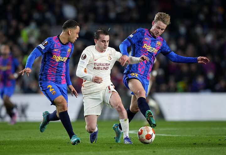 Para el Galatasaray lo más peligroso fueron los ataques por derecha de Kerem Aktürkoğlu