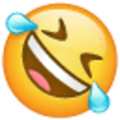 Emoji 1f923, cara rodando de risa