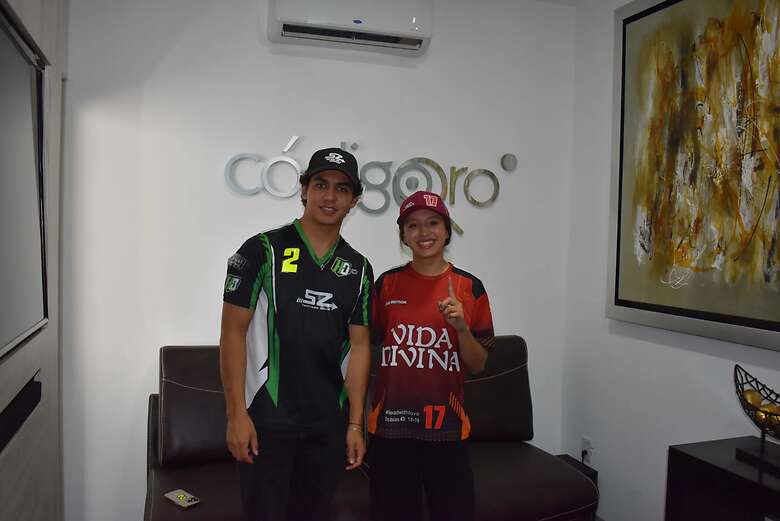 Pilotos jóvenes de Nascar Trucks compartieron sus expectativas para la carrera en Querétaro. Foto: Irma Caballero