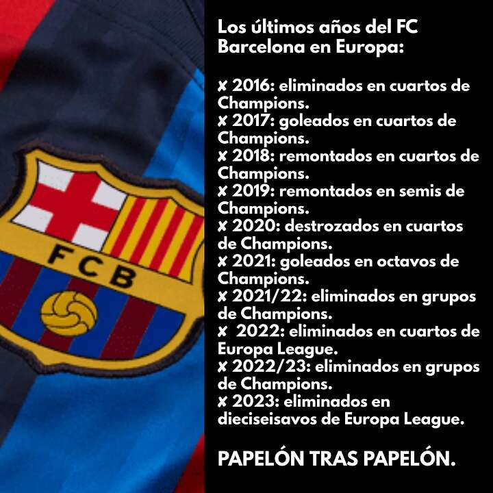 El proyecto culé se derrumba