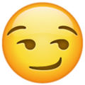 Emoji 1f60f, cara con superioridad