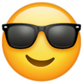 Emoji de cara con gafas de sol1f60e