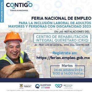 Anuncian Feria Nacional para la Inclusión Laboral 2023. Foto: Especial