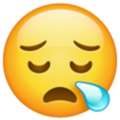 Emoji 1f62a, cara de sueño