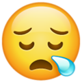 Emoji 1f62a, cara de sueño
