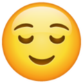 Emoji 1f60c, cara de alivio