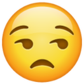 Emoji 1f612, cara de desaprobacion