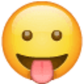 Emoji 1f61b, cara sacando la lengua