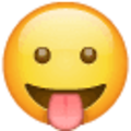 Emoji 1f61b, cara sacando la lengua