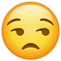 Emoji 1f612, cara de desaprobacion