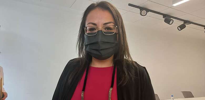 La presidenta del Congreso Local, Beatriz Marmolejo, afirmó que no hay iniciativas en materia penitenciaria. Foto: Mónica Gordillo