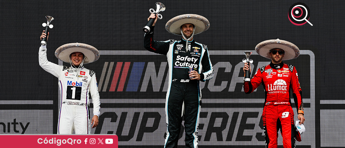 Shane Van Gisbergen ganó la primera carrera puntuable de Nascar fuera de Estados Unidos. Foto: Agencia EFE