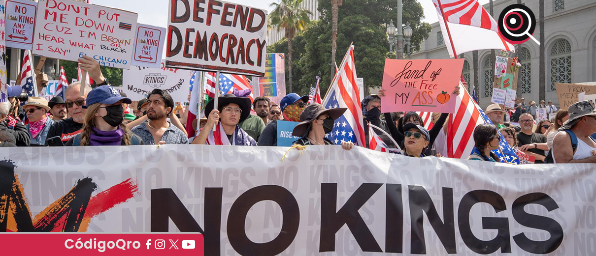 Decenas de arrestos en Estados Unidos por protestas contra Donald Trump. Foto: Agencia EFE