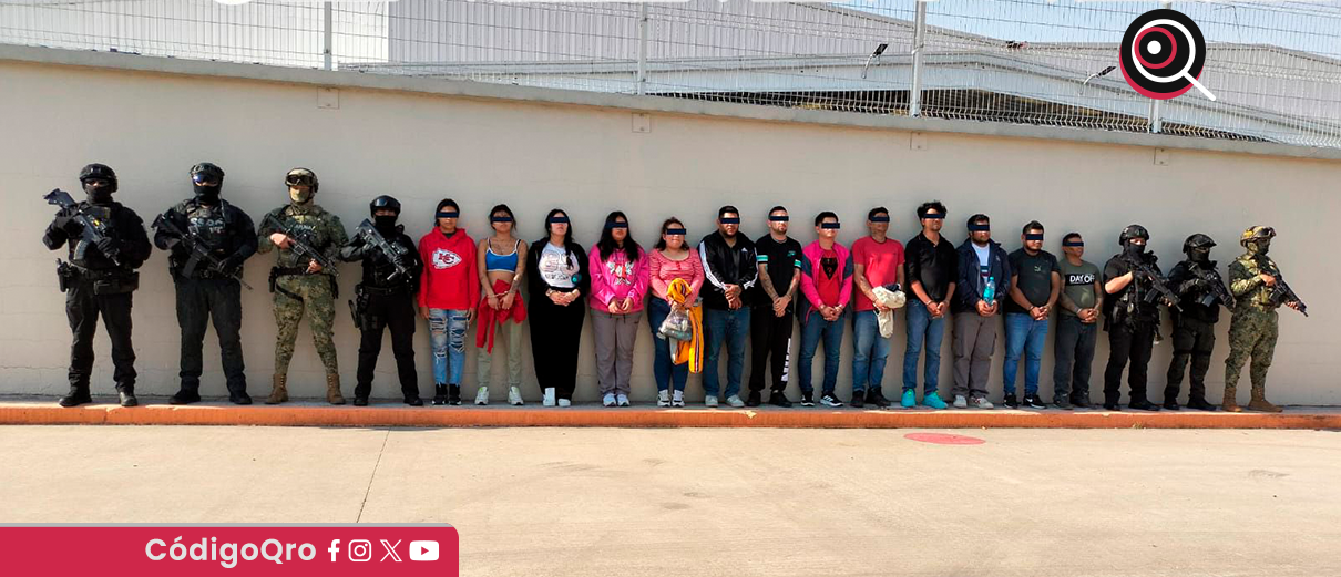 Detienen a 14 presuntos delincuentes y liberan a una persona en Veracruz