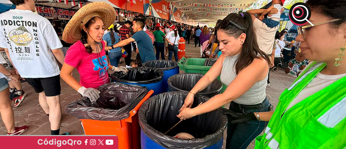 El municipio de Querétaro recuperó 23 toneladas de residuos en el Festival de Comunidades Extranjeras