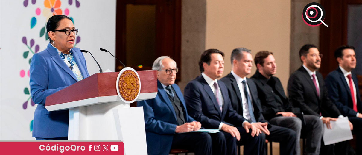 Durante la conferencia matutina del 17 de junio, Rodríguez explicó que la decisión se tomó tras el regreso anticipado de Trump a Washington / Foto: Cortesía