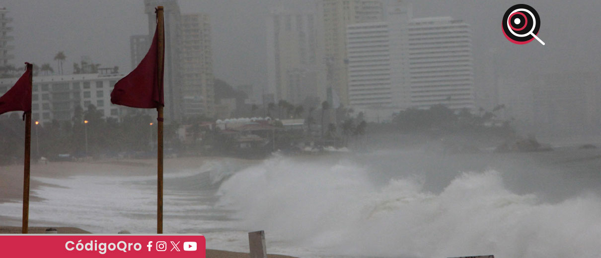 El SMN prevé que Erick toque tierra entre la noche de este miércoles y el jueves como huracán de categoría 2 / Foto: Agencia EFE