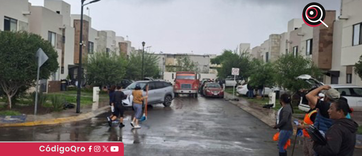 Despliegan brigadas sanitarias en colonias afectadas por las lluvias. Foto: Especial